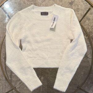 Urban Outfitters Ivory Cropped Sweater
